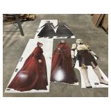 5 Star Wars Asohka Character Cardboard stand ups