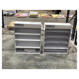 White Metal Display Shelving
