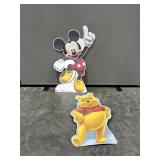 Winnie The Pooh & Mickey Mouse Cardboard stand ups