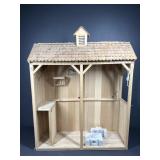 Wooden Model Horse Stable Barn with Stalls