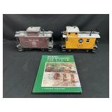 2 LGB G Scale Railroad Cars and Book