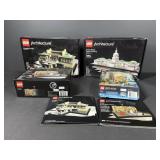 Empty Lego boxes and instruction booklets