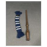 Harry Potter Luna Lovegood Wand w/ Ravenclaw Scarf