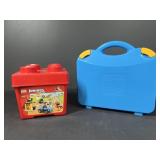 2 LEGO Storage Containers & Carrying Case