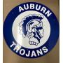 Custom Metal Auburn Trojans Sign - 24" x 24"