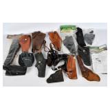 Large Lot of Various Style Holsters