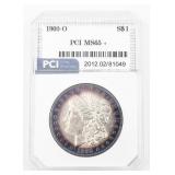 Uncirculated PCI Graded Morgan Silver Dollar Coin