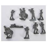 Lot of Nine Lead Army Guys
