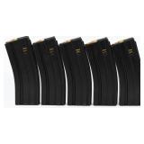 5 Duramag Magazines Loaded With 5.56 Ammunition