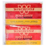 2 Boxes of Winchester Super Speed 7MM Mauser Ammo