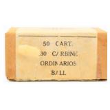 50 Rounds Of Oxyless .30 Carbine Ammunition