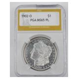 PGA Graded Uncirculated Morgan Silver Dollar