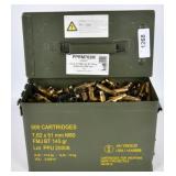 Large Ammo Can Full W/ .308 Brass & Links
