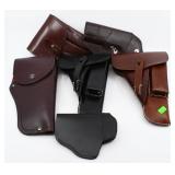 Lot of 6 Various NEW Leather Holsters