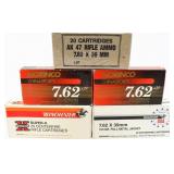 100 Rounds Of 7.62x39mm Ammunition