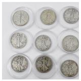 9 Collector Peace Silver Dollars