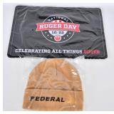 1 NIP National Ruger Day Cleaning Mat & 1 Beanie