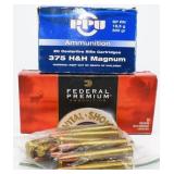 52 Rounds Of .375 H&H Magnum Ammunition