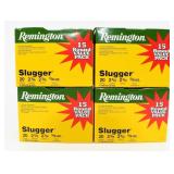 60 Rounds of Remington 20 Ga Slugger Shotshells