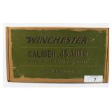 200 Rounds Of  Winchester .45 ACP Ammunition