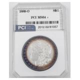 Uncirculated PCI Graded Morgan Silver Dollar Coin