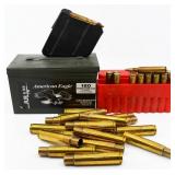 Mixed Variety Lot of Ammunition & Brass Casings