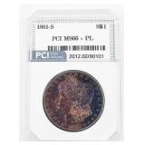Uncirculated PCI Graded Morgan Silver Dollar Coin