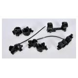 5 Sets Of Matte Black Scope Rings