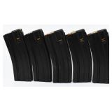 5 Duramag Magazines Loaded With 5.56 Ammunition