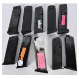 Lot of 10 Pistol Magazines Glock, 1911, CZ, S&W Sp