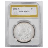 PGA Graded Uncirculated Morgan Silver Dollar
