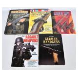 5 Various Military & Guns Books