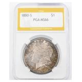 PGA Graded Uncirculated Morgan Silver Dollar