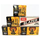 250 Rounds Of .380 ACP Ammunition