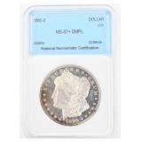 Uncirculated NNC Graded Morgan Silver Dollar