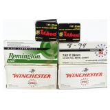 40 Rds Of 7.62x39 Ammo & Empty Brass Casings