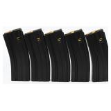 5 Duramag Magazines Loaded With 5.56 Ammunition