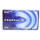 Federal Champion Small Pistol Primers, No. 100, 10