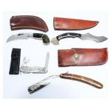 A Collection of Bladed Instruments and Sheaths