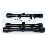 Three Bushnell Rifle Scopes: Two Sportview and One