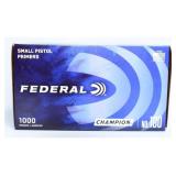 Federal Champion #100 Small Pistol Primers, 1000 C