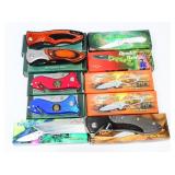 Ten Contemporary Folding Knives by Various Makers,