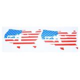 A Pair of American AR Flag Metal Art Items, Both M