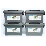 A Set of Four Bunker Hill Security Ammo Boxes