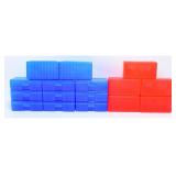 Sixteen MTM CASE-GARD 50-Round Rifle Ammo Boxes, B