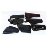 A Collection of Vintage Leather Police and Militar