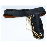 RENZ Western-Style Black Leather Pistol Holster an
