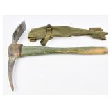 US Military M-1910 Pick Mattock w/ Carrier