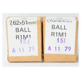 40 Rounds South African R1M1 7.62x51mm Ball