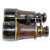 WWI Era French Field Binoculars, Black Lacquer &